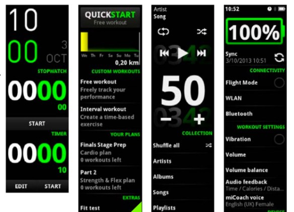 adidas micoach interface